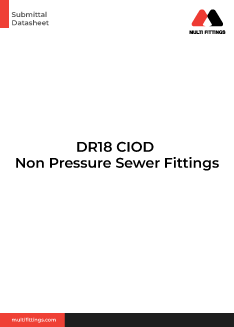 DR18 CIOD Non Pressure Sewer Fittings 11¼° Elbow (BxB)