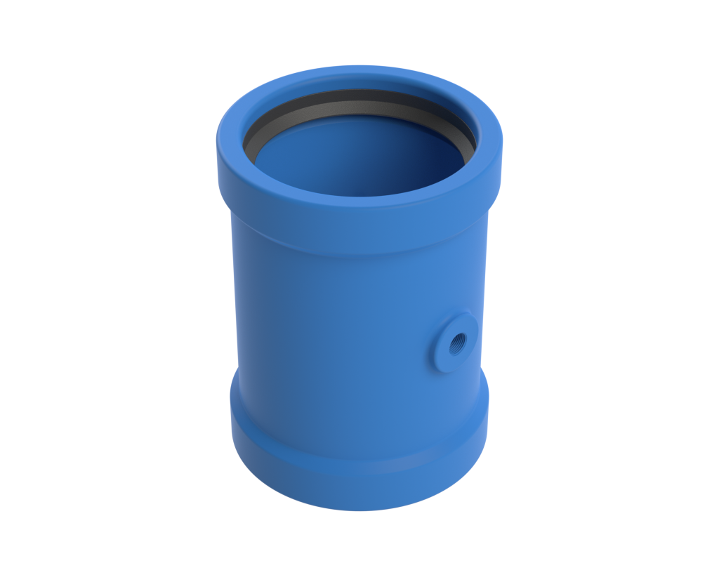 Blue Brute C-900/C907 Pressure Fittings Double Coupling Tee on a white background