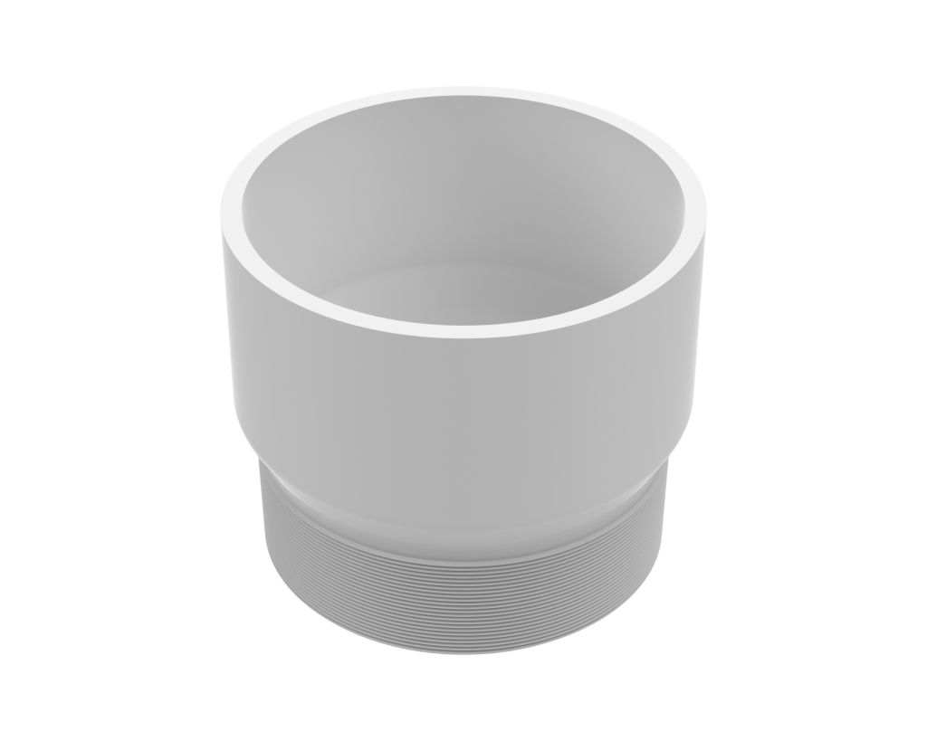 PVC DWV Fittings Male Adapter (HxMPT) on white background