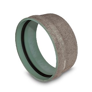 DR18 CIOD Non Pressure Sewer Fittings Manhole Adapter with Sand on white background