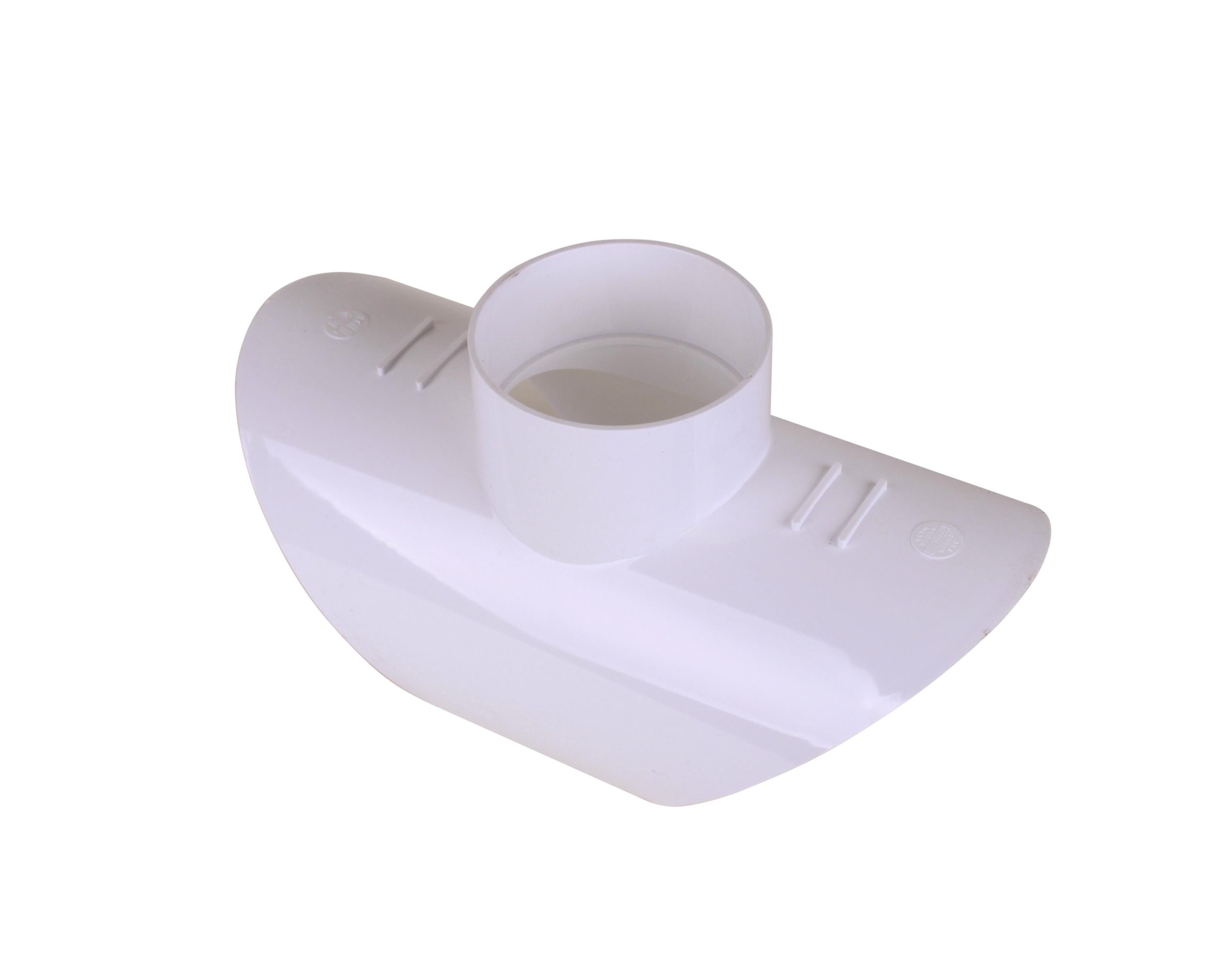 Solvent Weld SDR35 Sewer Fittings Saddle Tee on white background