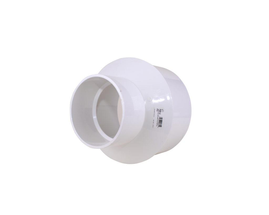 Solvent Weld SDR35 Sewer Fittings Extended Bushing (SxH) on white background