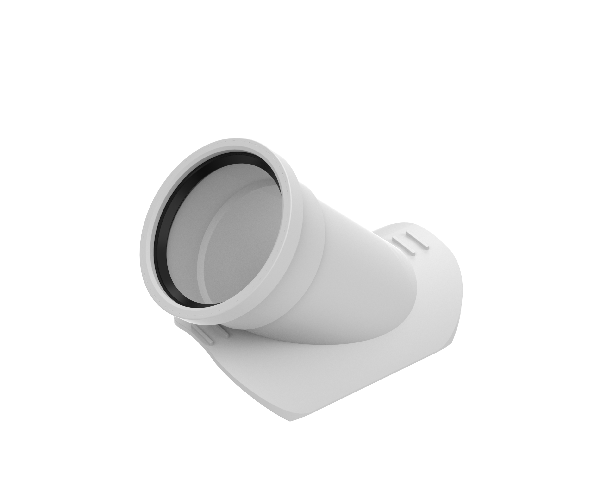 Trench Tough Plus Gasketed SDR35 Sewer Fittings Saddle Wye on white background